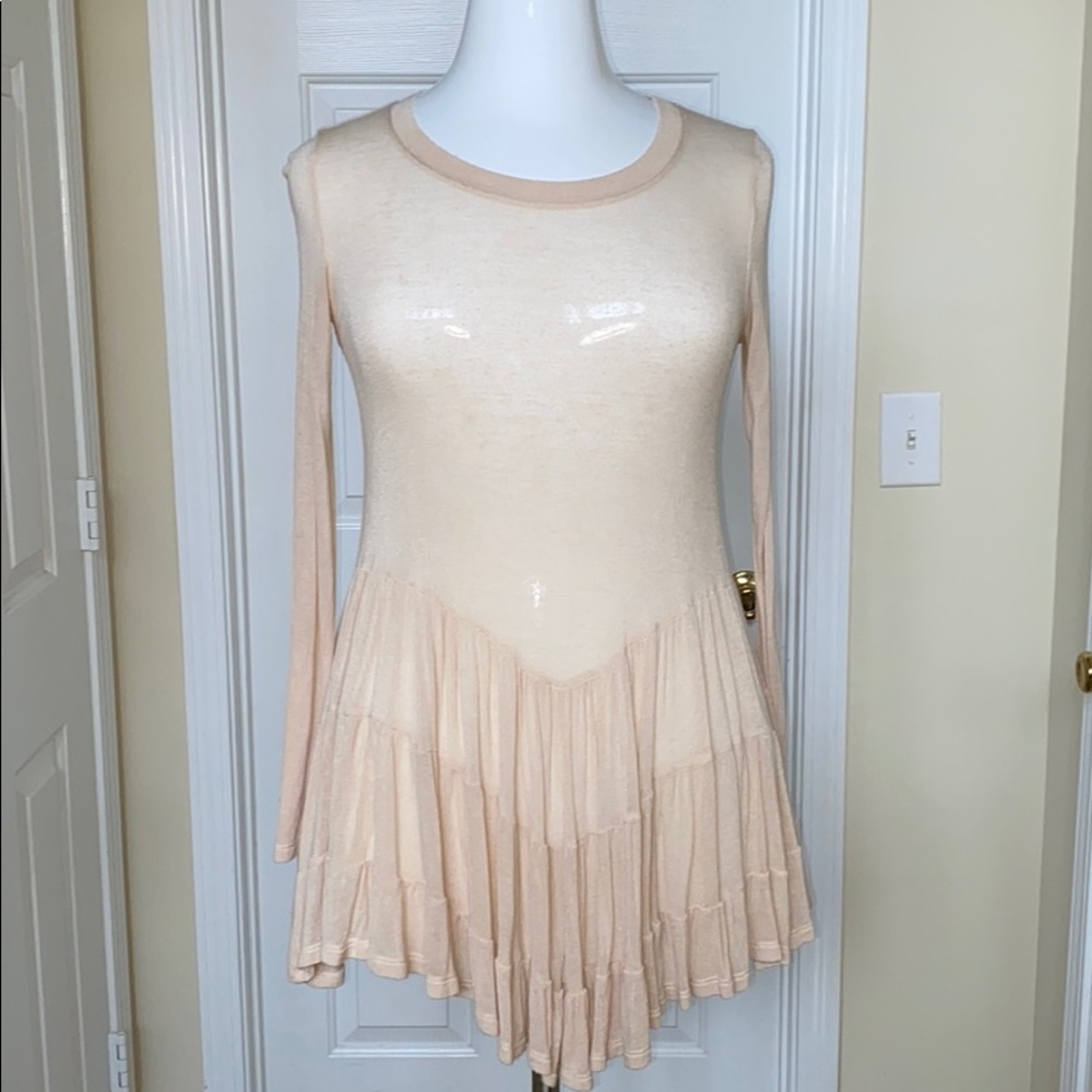 Altar’d State Creme Long Sleeve Top
